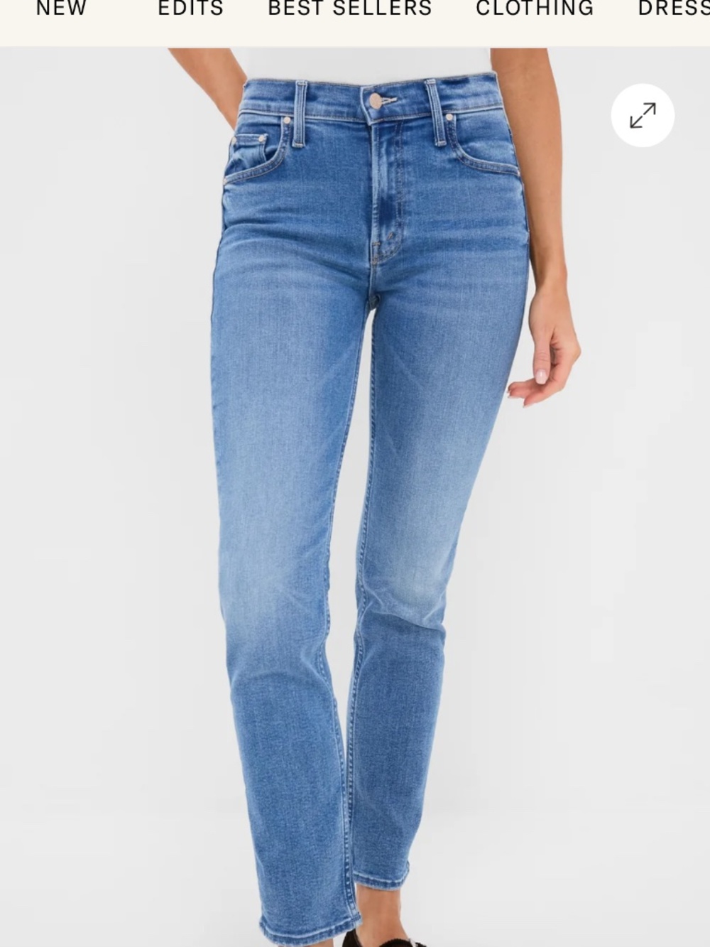 MOTHER Denim - Mid Rise Hover jean in Swing and a Miss wash - Size 30